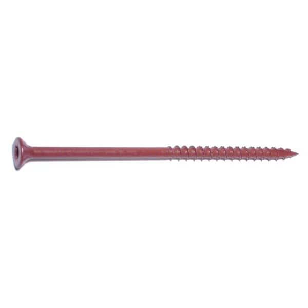 Deck Screw, #10 x 4 in, Steel, Flat Head, Torx Drive, 240 PK