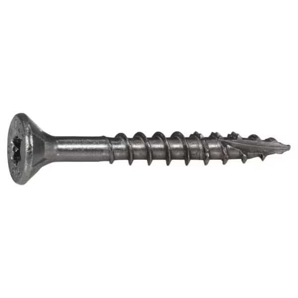 Deck Screw, #9 x 1-1/2 in, 18-8 Stainless Steel, Flat Head, Torx Drive, 834 PK