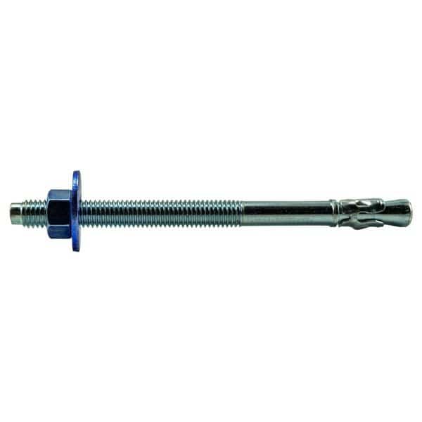 Torquemaster Wedge Anchor, 7" L, Steel Blue Ruspert, 25 PK