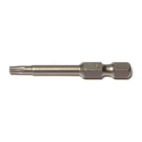 1/4" x 2" T-15 Star Drive Power Bits 50PK
