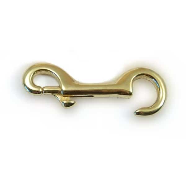 3/8" Brass Open Eye Bolt Snap Hooks 10PK