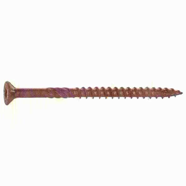 Deck Screw, #10 x 3 in, Steel, Flat Head, Torx Drive, 62 PK