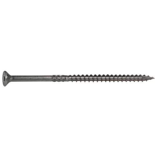 Deck Screw, #10 x 4 in, 18-8 Stainless Steel, Flat Head, Torx Drive, 47 PK