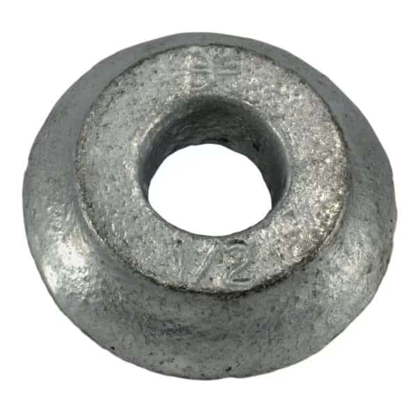 Countersunk Washer, Fits Bolt Size 1/2" , Steel Hot Dipped Galvanized Finish, 15 PK