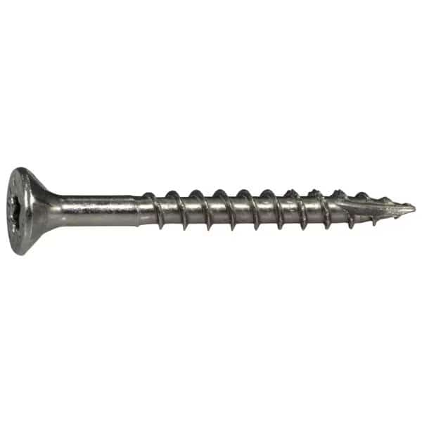 Deck Screw, #9 x 1-3/4 in, 18-8 Stainless Steel, Flat Head, Torx Drive, 420 PK, Saberdrive, Mfr#: 53996