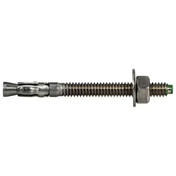 Wedge Anchor, 1/4" Dia., 2-3/4" L, Stainless Steel 50 PK