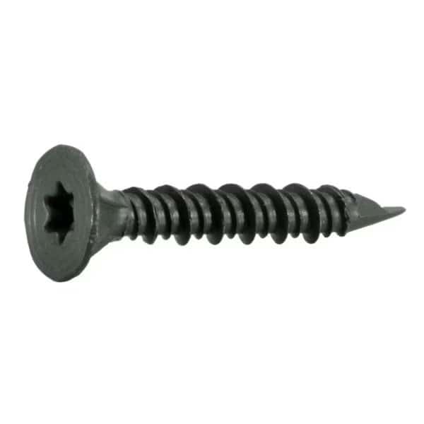 Drywall Screw, #9 x 1-1/4 in, Steel, Flat Head Torx Drive, 752 PK