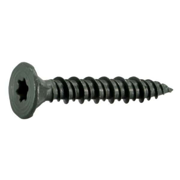 Drywall Screw, #10 x 1-1/4 in, Steel, Flat Head Torx Drive, 785 PK