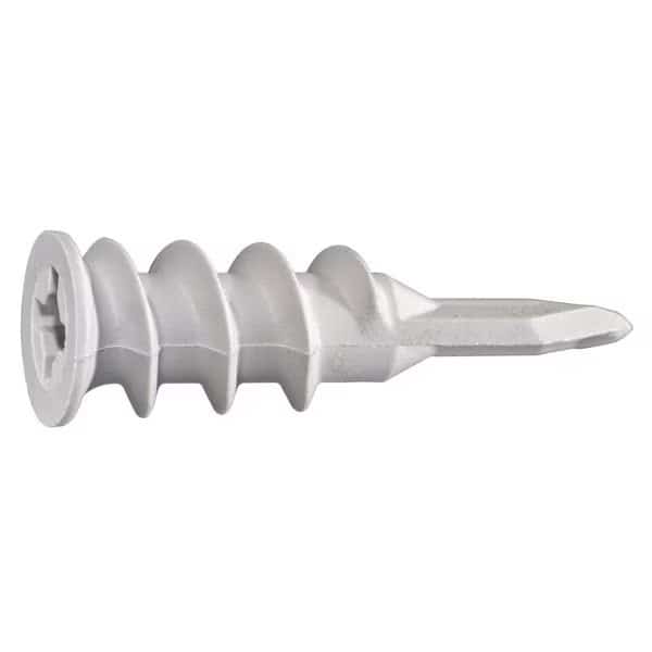 Torquemaster Screw Anchor, Plastic, 100 PK
