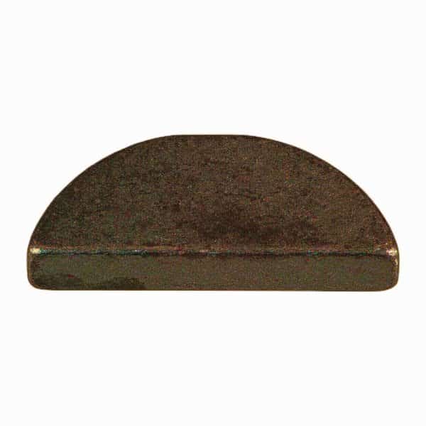 Woodruff Key, 5/32 x 7/8 in Key Size, 10 SAE Number, Steel Zinc, 12 PK, Midwest Fastener, Mfr#: 60928