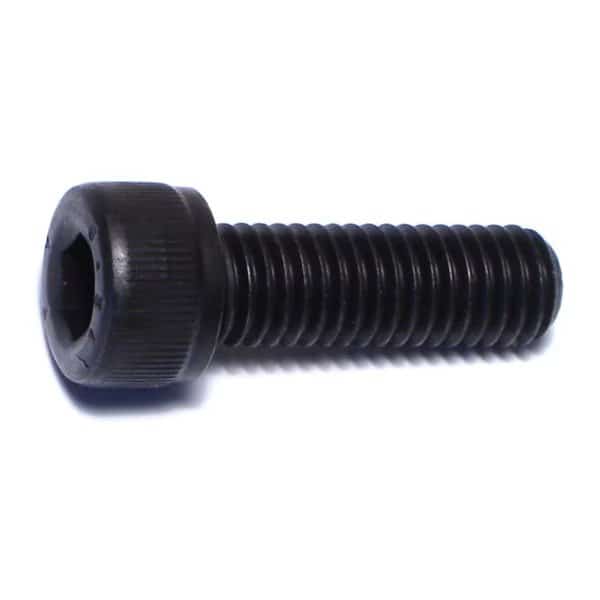 M8-1.25 Socket Head Cap Screw, Black Oxide Steel, 25 mm Length, 5 PK