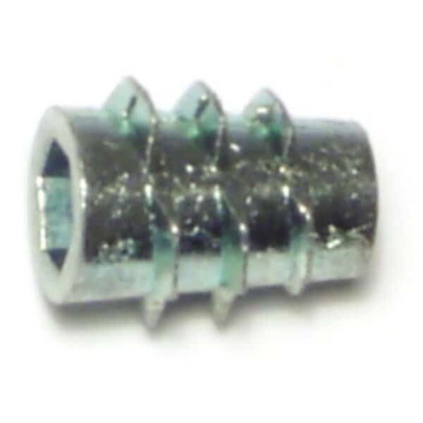 Hex Drive Threaded Insert, #10-24 Int Thrd Sz, 1/2 in L, Zinc Alloy, 20 PK
