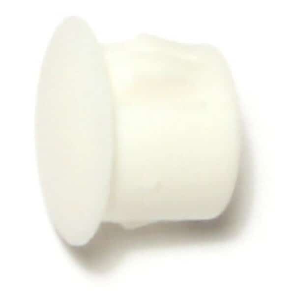 7/16" White Nylon Plastic Flush Head Hole Plugs 1 12PK, Midwest Fastener, Mfr#: 69445