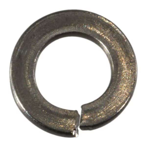 Split Lock Washer, For Screw Size 4 mm 18-8 Stainless Steel, Plain Finish, 50 PK