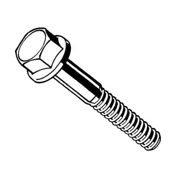 Grade 8, 3/4"-16 Flange Bolt, Zinc Plated Steel, 2-1/2 in L, 2 PK, Midwest Fastener, Mfr#: 933322