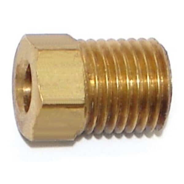 3/16" Brass Inverted Flare Nuts 6PK