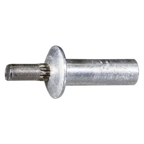 Nail Drive Anchor, 5/32" Dia., 1/2" L, Aluminum 12 PK