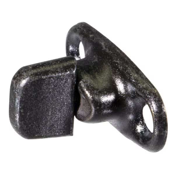 2-Screw Hole Black Single Stud Turn Buttons 2PK