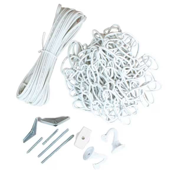 15' Chain Swag Kit with 20' Cord, White