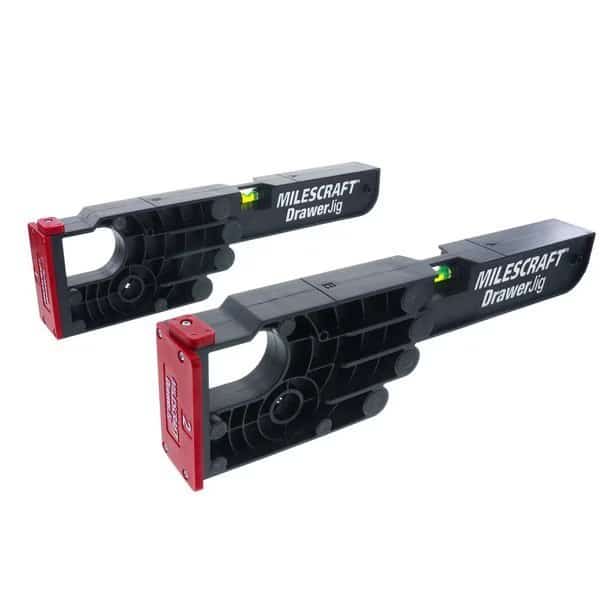 Drawer Jig-Reversible Drawer Slide Jig for Drawer Installation with Easy-Align Tabs, Fence and Level