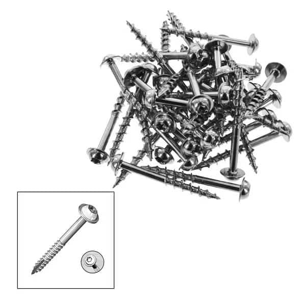 Wood Screw, 15 in, Zinc Plated Phillips Drive