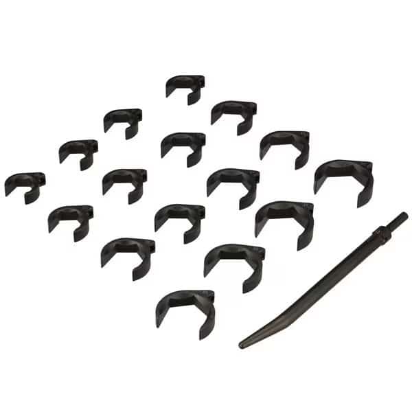 ShockIt Crows Foot Set, 16-Piece Metric - Heavy Duty Industrial/Hydraulic Fittings