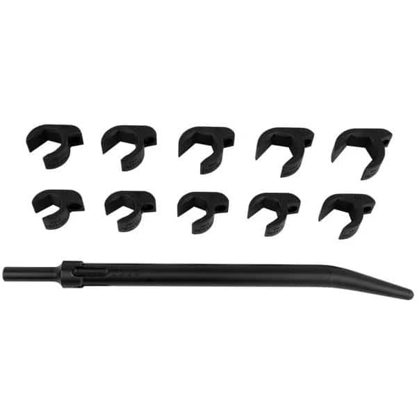 ShockIt Crows Foot Set, 10-Piece Metric - Heavy Duty Industrial/Hydraulic Fittings