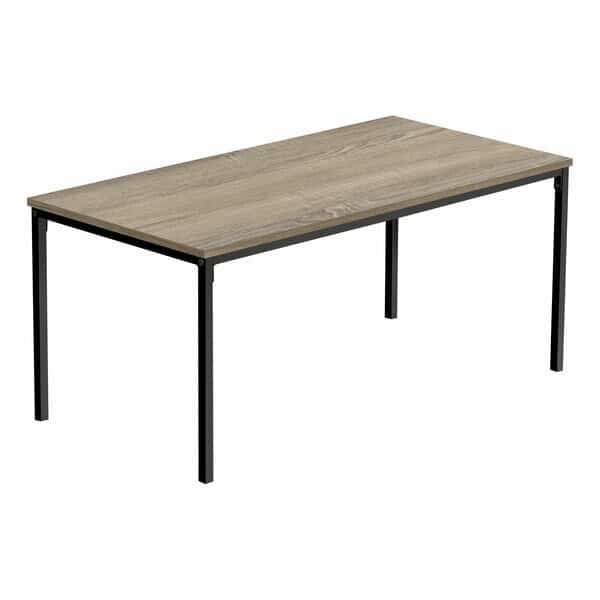 Coffee Table, Accent, Cocktail, Rectangular, Living Room, 40 in.L, Brown Laminate, Black Metal