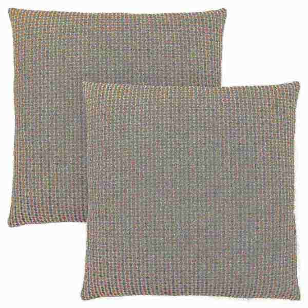 Pillows, Set Of 2, 18 X 18 Square, Insert Included, Accent, Sofa, Couch, Bedroom, Polyester, Gold