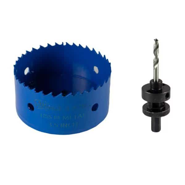 3.5" Bi-Metal Hole Saw with Locking Quick Change Arbor