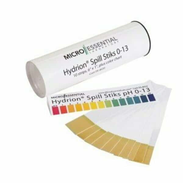 Hydrion pH Spill Stiks 10 each/container 6" L x 1" W, 10PK