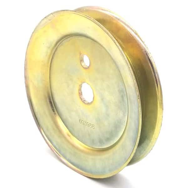 Replacement Pulley for Hustler 603988 V-Groove Drive Pulley - 4.75'' Dia. - Splined Bore - Steel