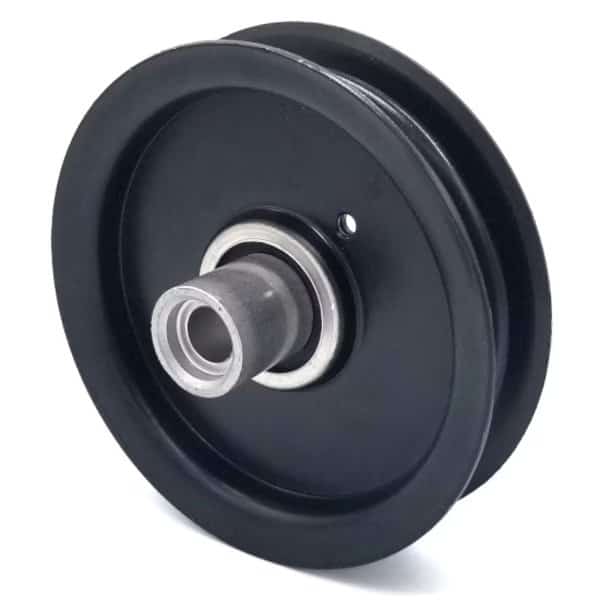 Hustler 604219 Flat Idler Pulley - 4'' Flat Dia. - 1/2'' Bore - Steel