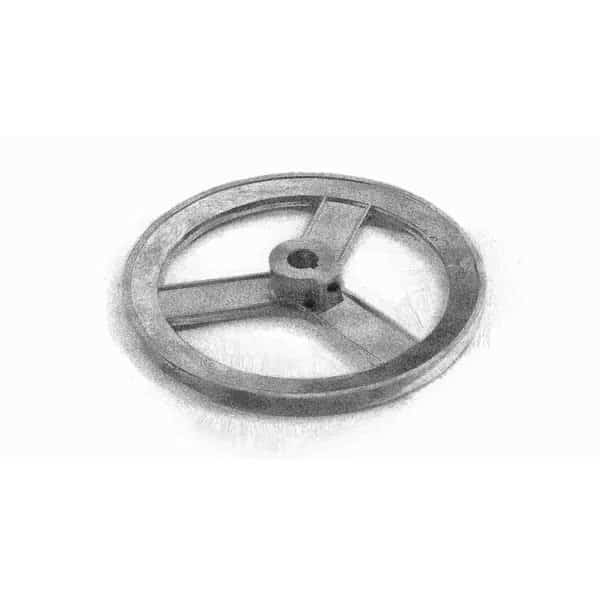 V-Groove Drive Pulley - 6'' Dia. - 1/2'' Bore - Die Cast