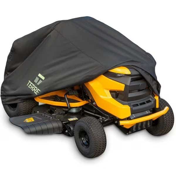 Lawn Tractor Cover Waterproof Heavy Duty Fits Most Riding Mowers Drawstring Hem