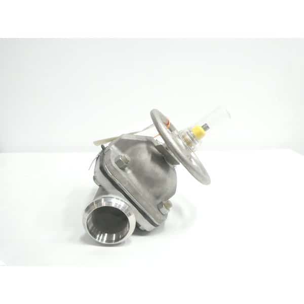 DIA-FLO MANUAL 150 STAINLESS BUTT WELD 3IN DIAPHRAGM VALVE