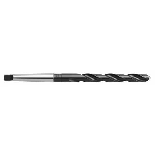 Regular Length Taper Shank HSS Drill W/ Black Oxide - 1 1/2in