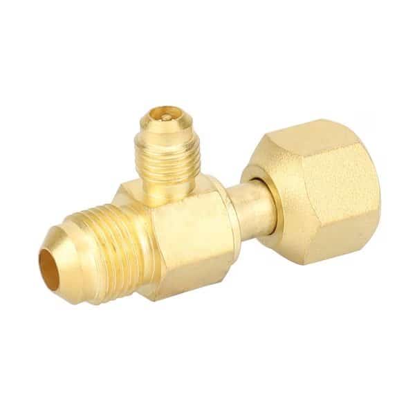 14 Access Tee Connector wo Depressor  38 FE SAE x 38 FE SAE Swivel, Nut on Run