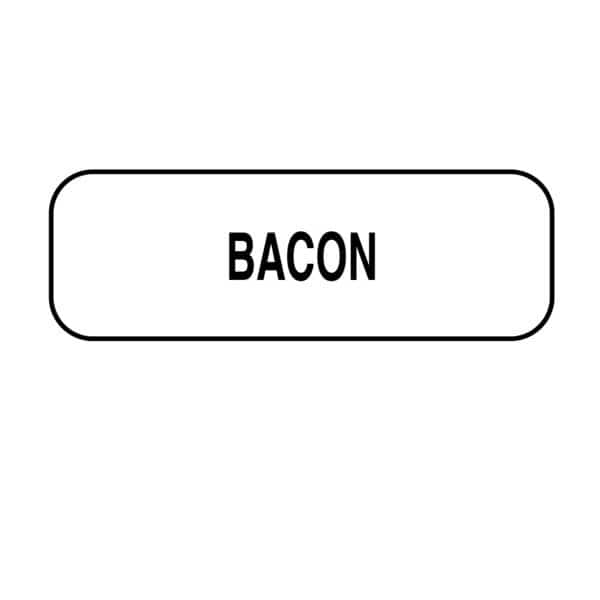 Bacon Label 1/2" x 1-1/2"