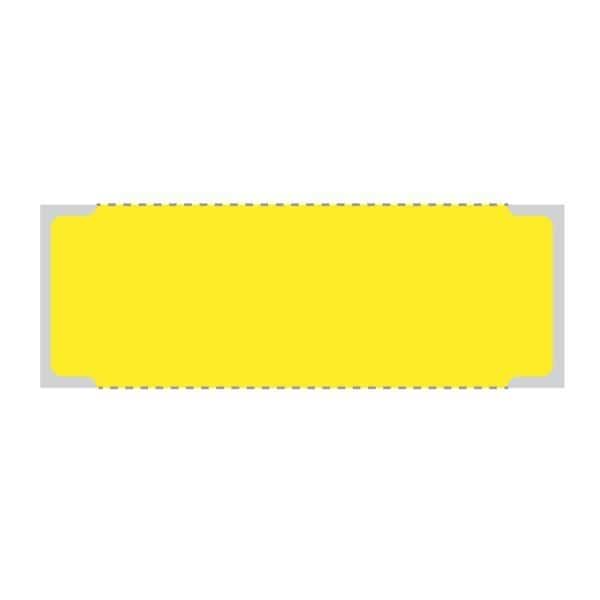 I.V. Bag Labels, Removable, Thermal Double Notched, 1" x 3-1/2" Yellow