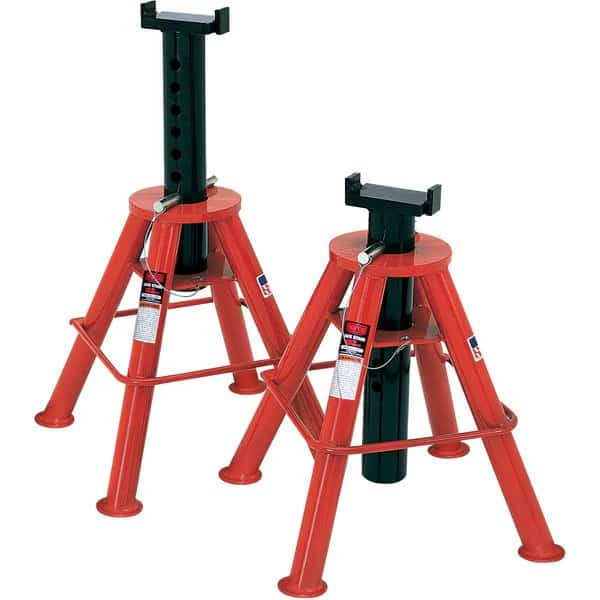 10 Ton Cap. Jack Stands - Pin Type-[High]-U.S.A.