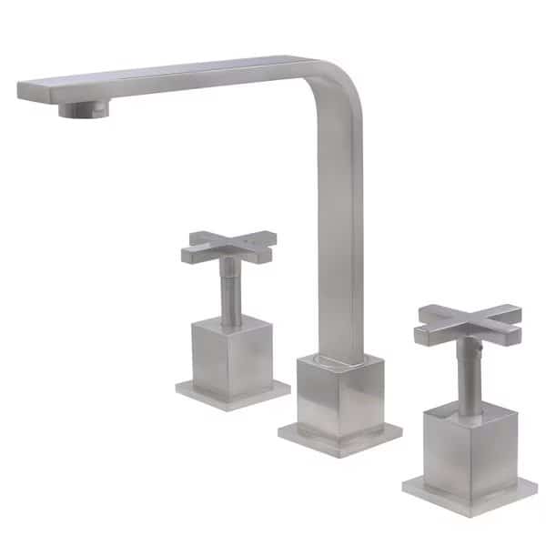 MULD Widespread 2-Handle Lavatory Faucet in Brushed Nickel