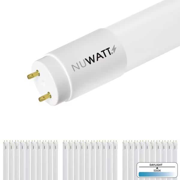 4 FT LED T8 Tube Light T10 T12 Hybrid Type A+B 5000K Daylight 18W High Brightness 2200LM 30PK