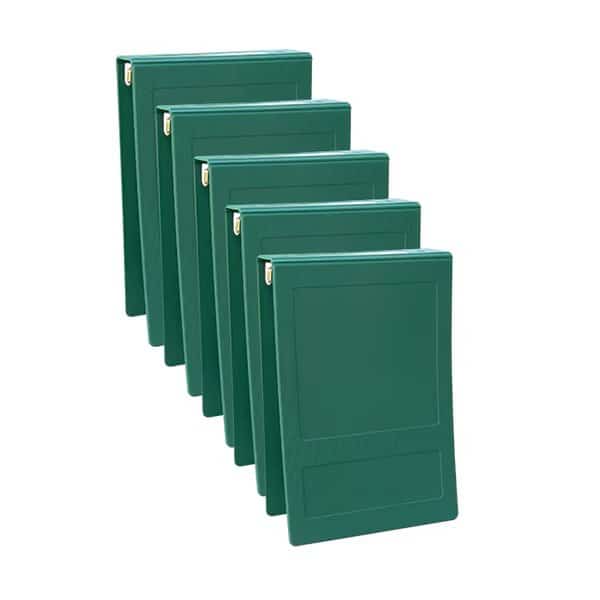 1.5 Inch Top Open 3 Ring Binder In Forest Green, PK5