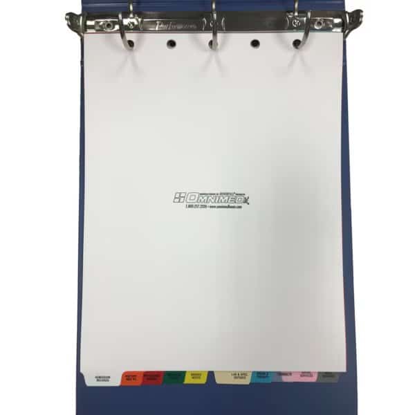 Med Chart Divider Set, 11Tab, Preprinted Chart Dividers, Top Open, PK10