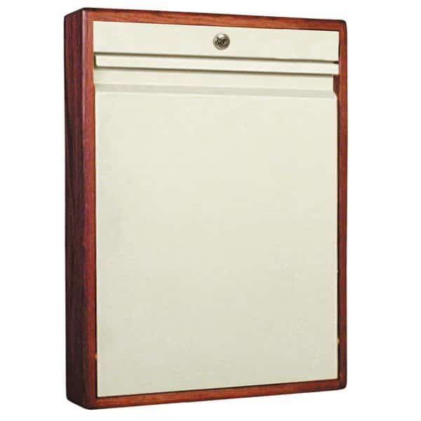Elite Natural Wood Frame Wall Desk In Cherry (25"H X 18"W X 4"D)