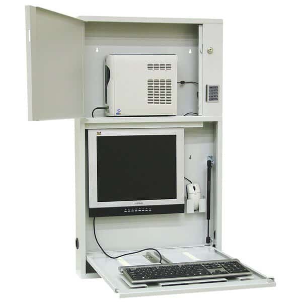 Informatics Work Center in Light Gray (42"H X 24.5"W X 4"D)