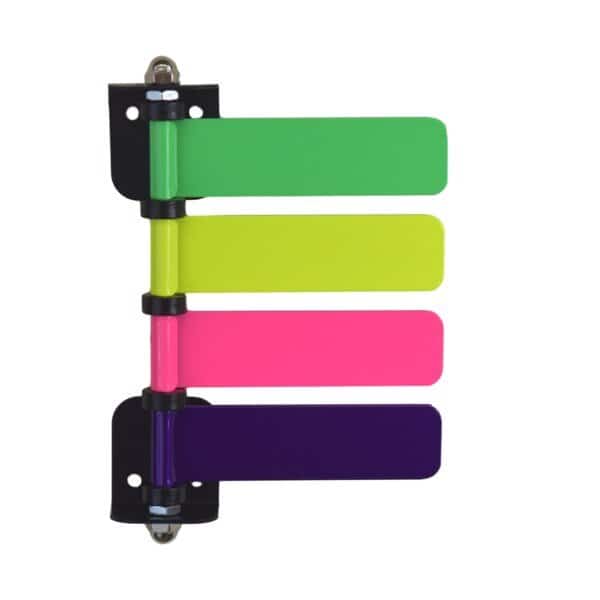 High Visibility Neon Exam Room Flags (4", 4 Flag)