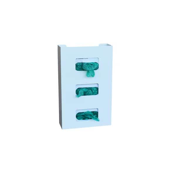 Painted White "Square Cut" Glove Box Holder (Triple)