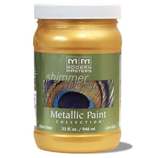 1 Qt Modern Masters ME658 Gold Rush WB Decorative Metallic Paint